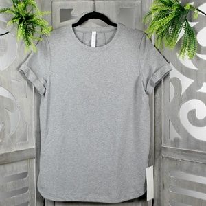 Lululemon Athletica Grey All time Tee Size 8 New